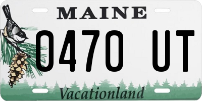 ME license plate 0470UT