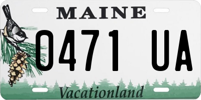 ME license plate 0471UA