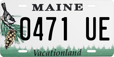 ME license plate 0471UE