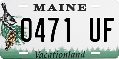 ME license plate 0471UF