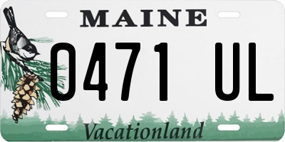 ME license plate 0471UL