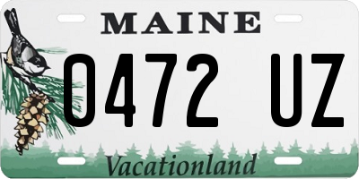 ME license plate 0472UZ