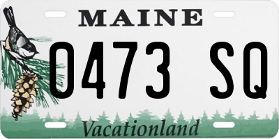 ME license plate 0473SQ