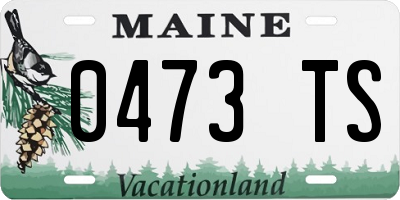 ME license plate 0473TS