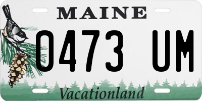 ME license plate 0473UM