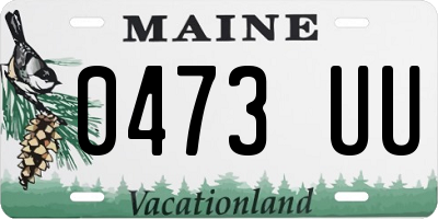 ME license plate 0473UU