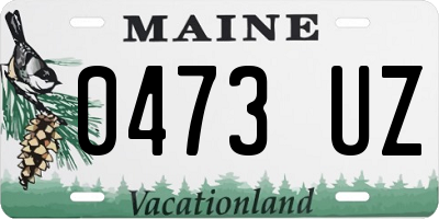 ME license plate 0473UZ
