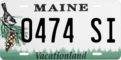 ME license plate 0474SI