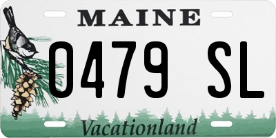 ME license plate 0479SL