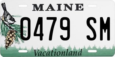 ME license plate 0479SM