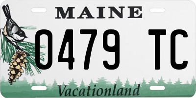 ME license plate 0479TC