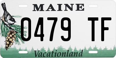 ME license plate 0479TF
