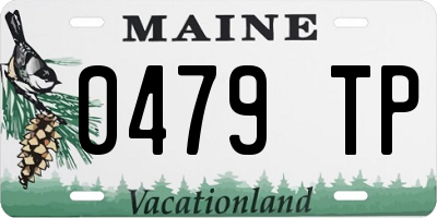 ME license plate 0479TP