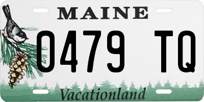 ME license plate 0479TQ