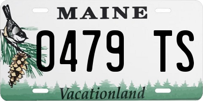 ME license plate 0479TS