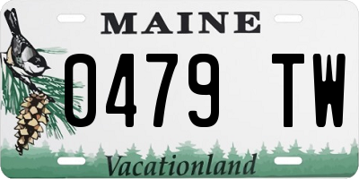 ME license plate 0479TW
