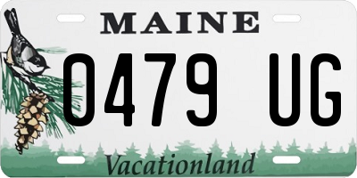 ME license plate 0479UG