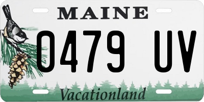 ME license plate 0479UV