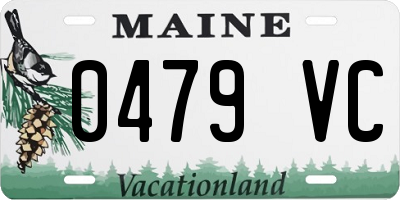 ME license plate 0479VC