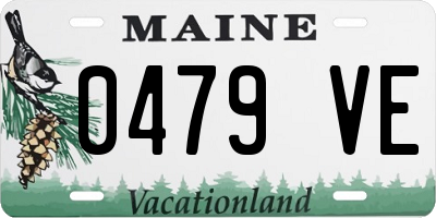 ME license plate 0479VE