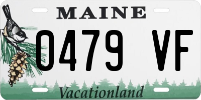 ME license plate 0479VF