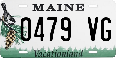 ME license plate 0479VG