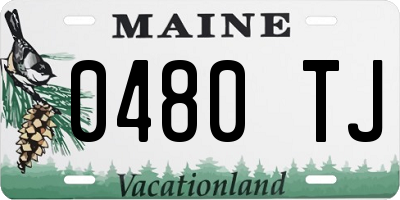 ME license plate 0480TJ