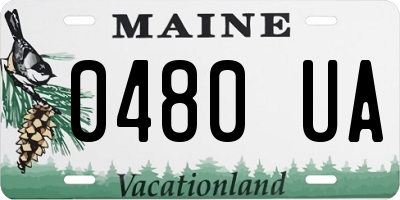 ME license plate 0480UA