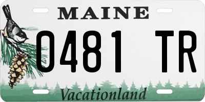 ME license plate 0481TR