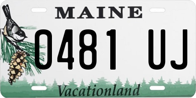 ME license plate 0481UJ