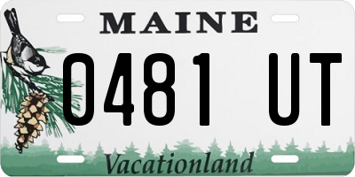 ME license plate 0481UT