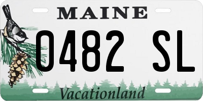 ME license plate 0482SL