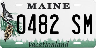 ME license plate 0482SM