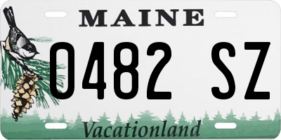 ME license plate 0482SZ