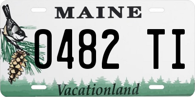 ME license plate 0482TI