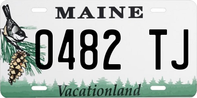 ME license plate 0482TJ