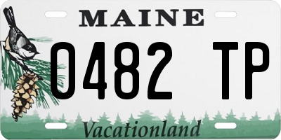 ME license plate 0482TP