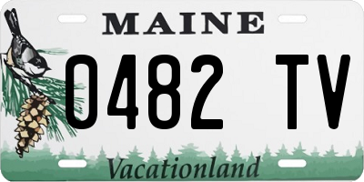 ME license plate 0482TV