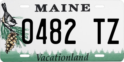 ME license plate 0482TZ