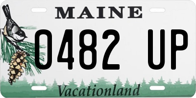 ME license plate 0482UP
