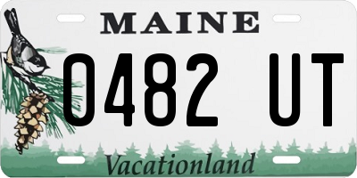 ME license plate 0482UT