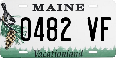 ME license plate 0482VF
