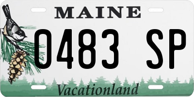ME license plate 0483SP