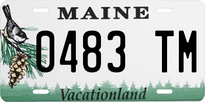 ME license plate 0483TM
