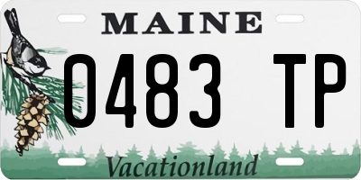 ME license plate 0483TP