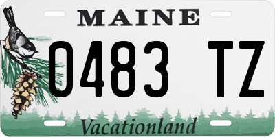 ME license plate 0483TZ