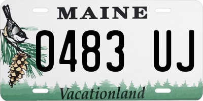 ME license plate 0483UJ