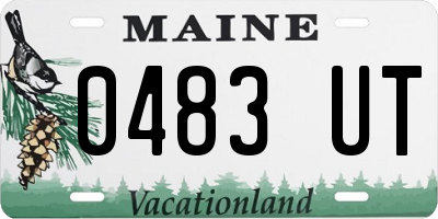 ME license plate 0483UT