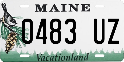 ME license plate 0483UZ