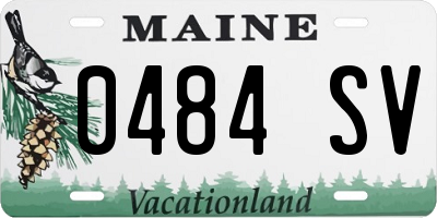 ME license plate 0484SV